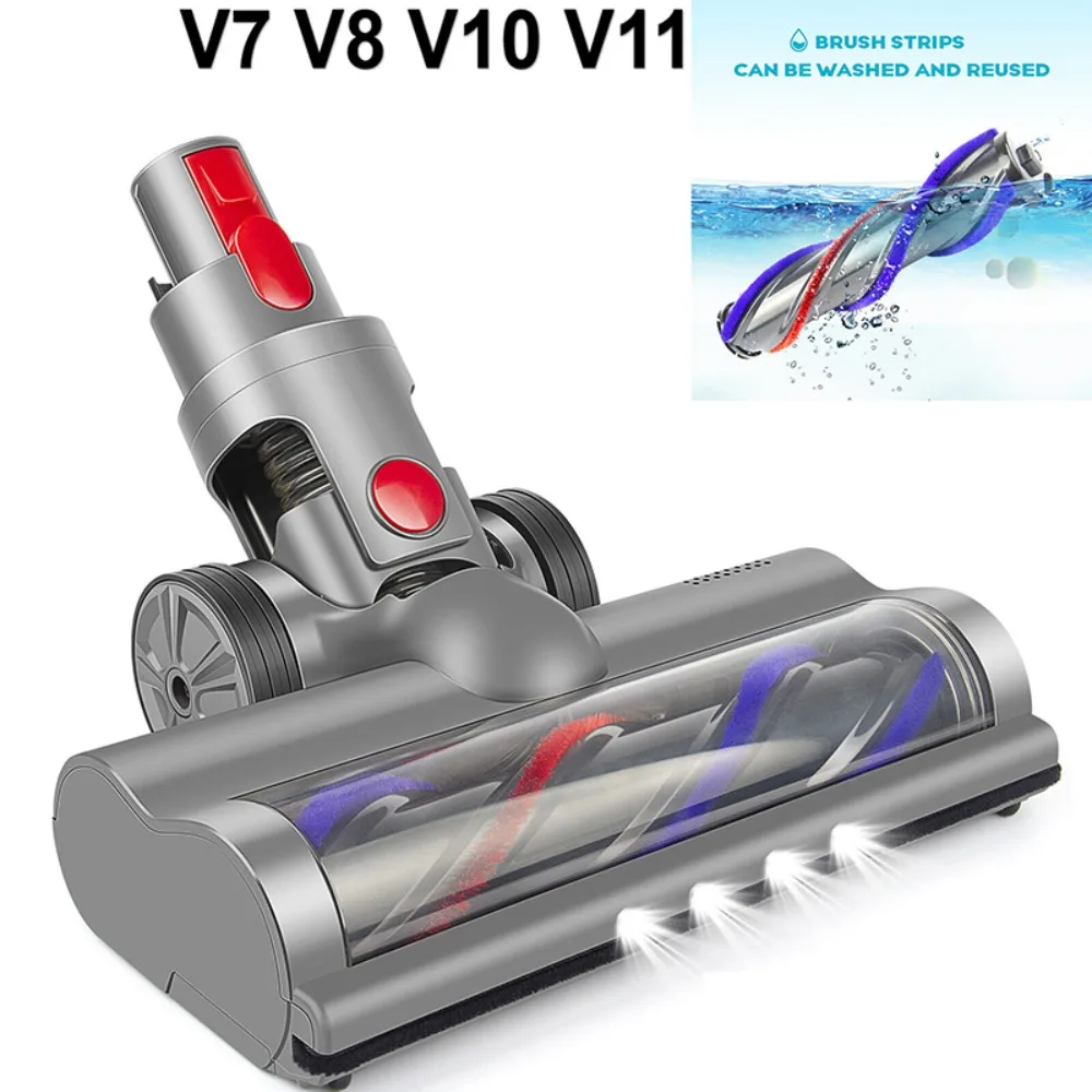 Vacuum Cleaner Brush Head Floor Cleaning Tool Electric Turbine Floor Brush Head Replacement Parts for DYSON V7 V8 V10 V11