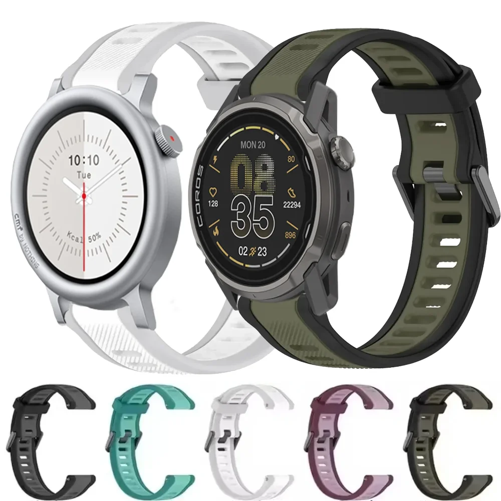 18 مللي متر 20 مللي متر 22 مللي متر سيليكون حزام ل Suunto سباق 2 S العمودي 2 كوروس APEX 4 42 مللي متر PACE Pro 3 معصمه CMF ساعة 3 برو 2 1 سوار
