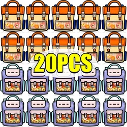 Cute Snack Bags Cartoon School Bag Shaped Candy Cookie Self-Sealing Packaging Bag for Children Kids Birthday Party Decoration