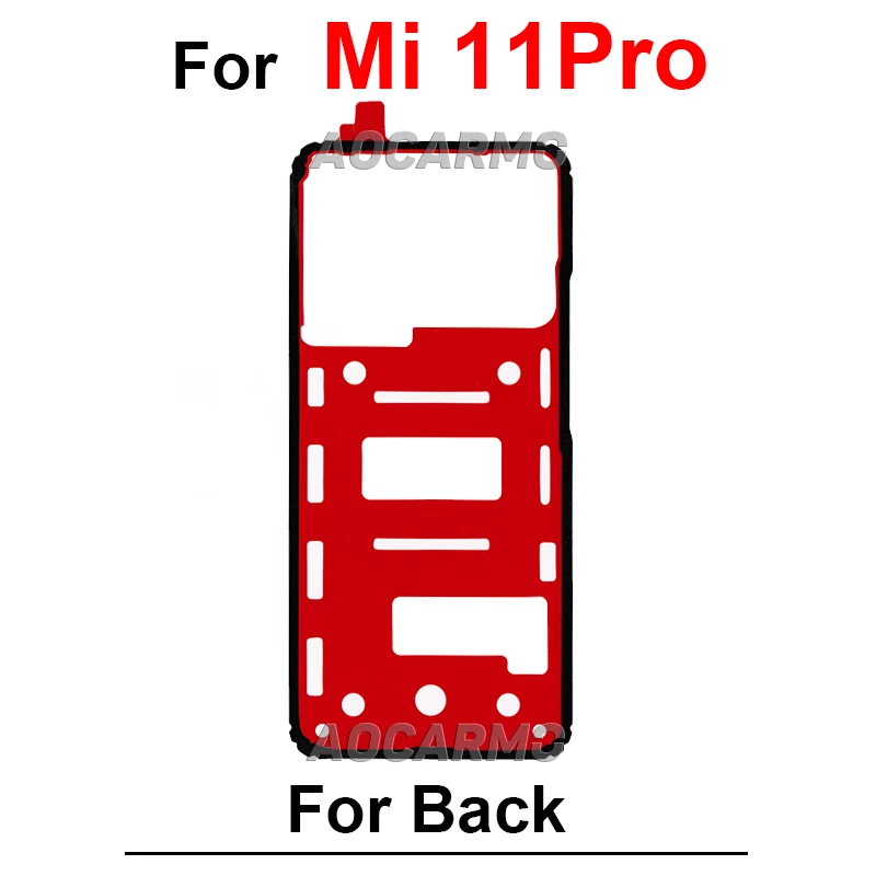 For Xiaomi 6 8 9SE 10 11 9 Lite Ultra 12 11T Pro CC9Pro 11U Rear Door Housing Sticker Mi 10Lite 11Pro Back Cover Adhesive Glue