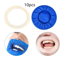 Abridor de boca estéril desechable de goma Dental, Retractor de mejillas Orales, expansor, barrera de goma, herramientas de blanqueamiento Dental, 10 Uds.