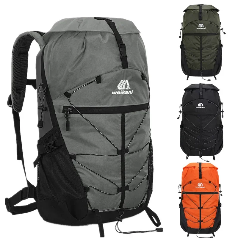 Mochila de camping de 35 litros, mochila grande para montañismo, senderismo y trekking, hidratación, equipaje para viajes cortos, escalada, mochila de viaje impermeable.