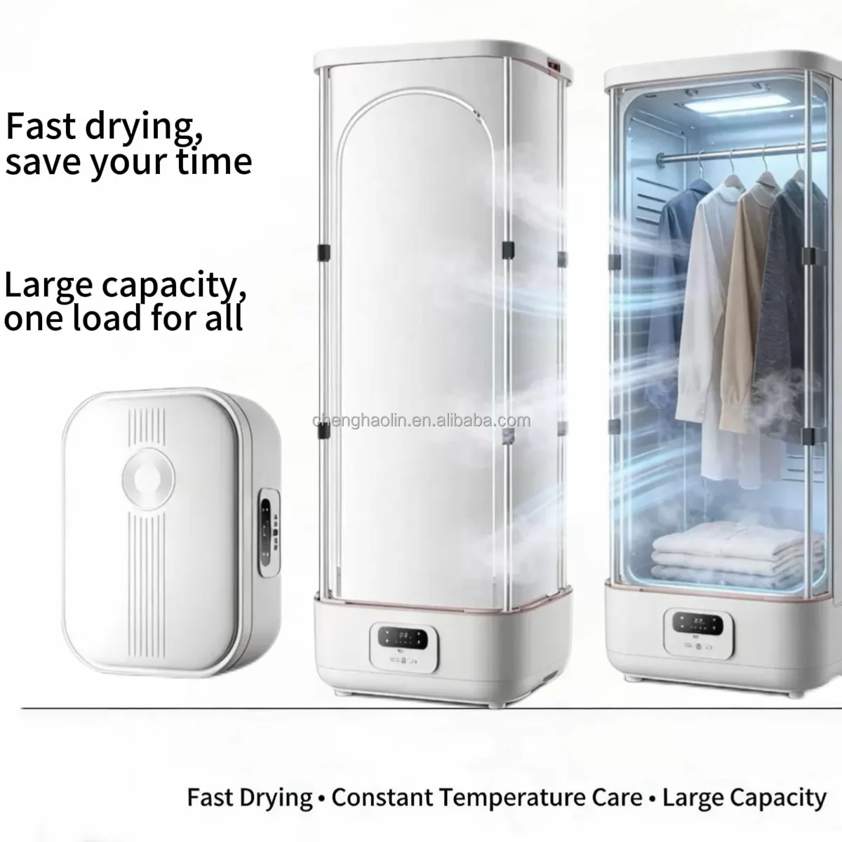 Folding Fully Automatic Drying Disinfection Steam Enhanced Fragrance Deodorizing Home Hotel Clothes Dryer Care Dryer