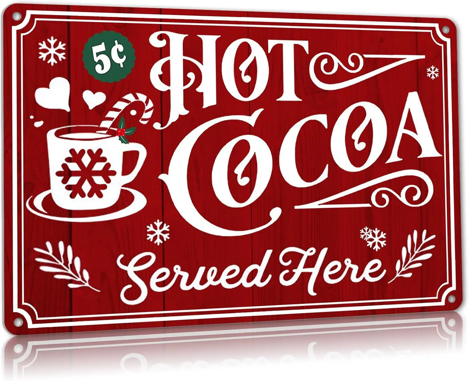 Christmas Signs Hot Cocoa Coffee Bar Decor Vintage Christmas Decorations Coffee Station Decor Candy Bar Sign Home Wall Art Ki