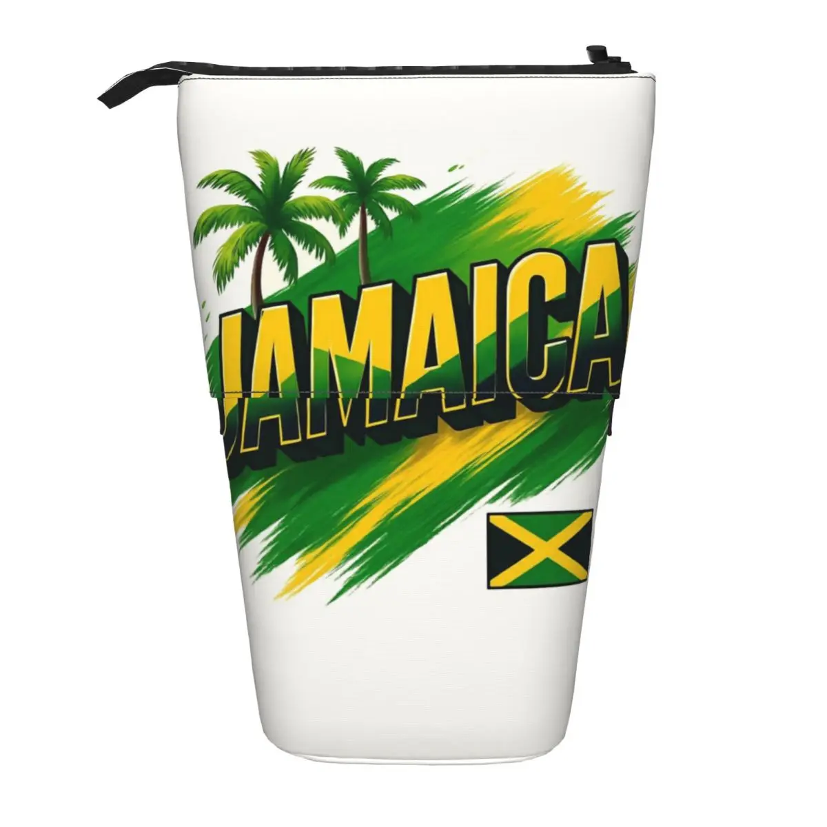 

Custom Korean Jamaica Pencil Case for Boys Girls Rasta Flag Lion of judah Large Capacity Pen Bag Box School Supplies