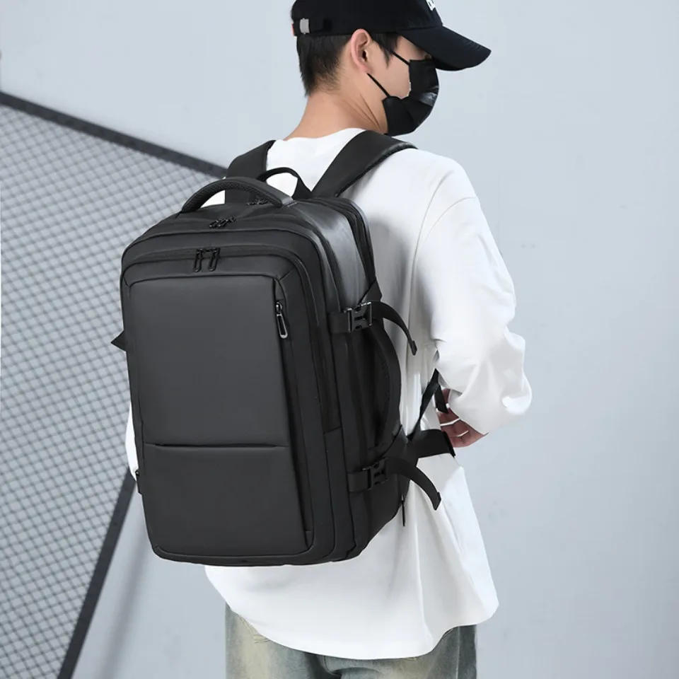 Luxury Large Capacity Leisure Laptop Backpack For Men Applicable Travel And Business Trip Multi-Functional Expandable Backpack