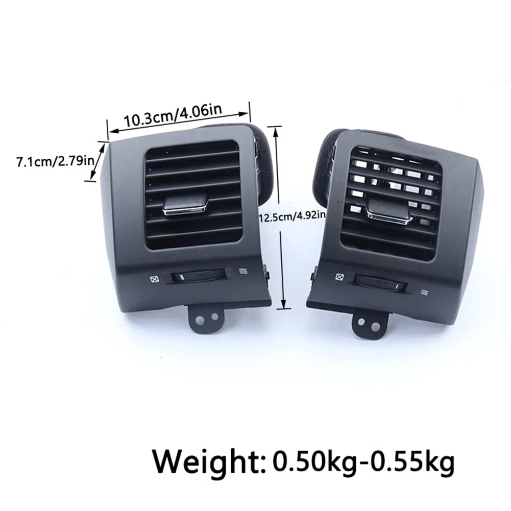 

Пара левых и правых воздуховодов для Toyota Prado 2003-2009, замена решетки кондиционера на приборной панели, черные пластиковые детали отделки салона