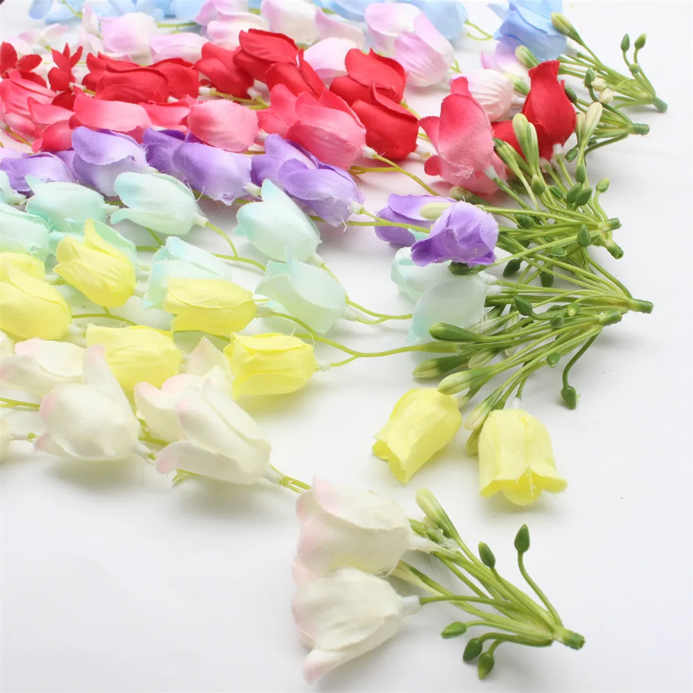 10 Stück Künstliche Maiglöckchen-Blumengirlande Hochzeitssaal Decken-Blumenarrangement Windspiel Blumen Party Heimdekoration – Detail 18
