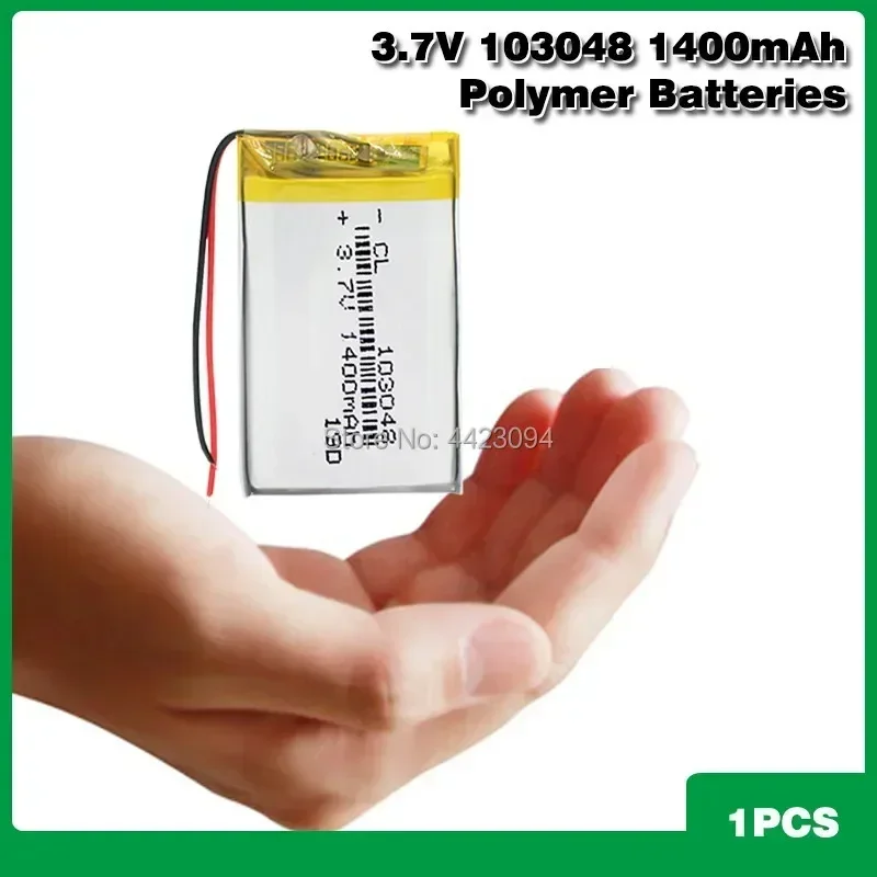 103048 Lithium Ion Polymer 3.7V 1400mAh Rechargeable Li Po Batteries Replace For Electric Razor Mobile Phone Power Bank