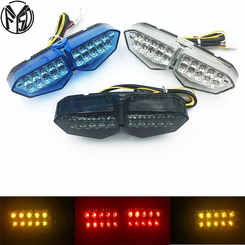 Rear Tail Light Integrated LED Turn Signals Taillight For Yamaha YZF R6 2000-2016 2007 2008 2009 2010 2011 2012 2013 2014 2016