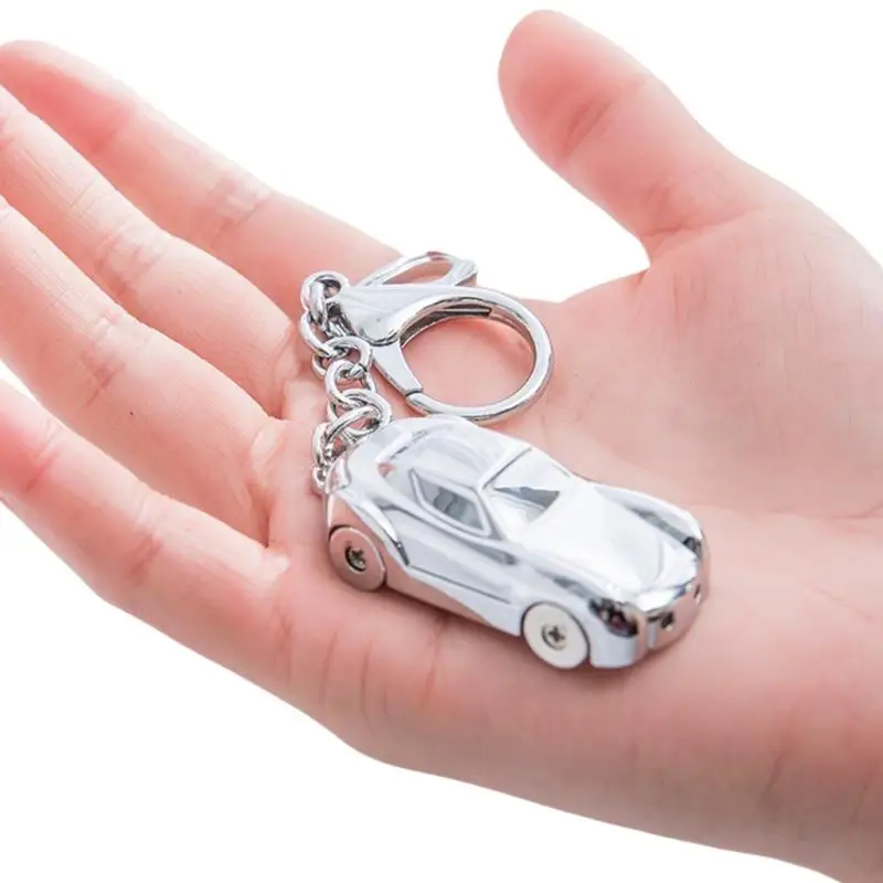 D0LC Lightweight Metal Car Key Holder Elegant Car Model Keychain in Metal for Collectors and Fashion Forward Individuals