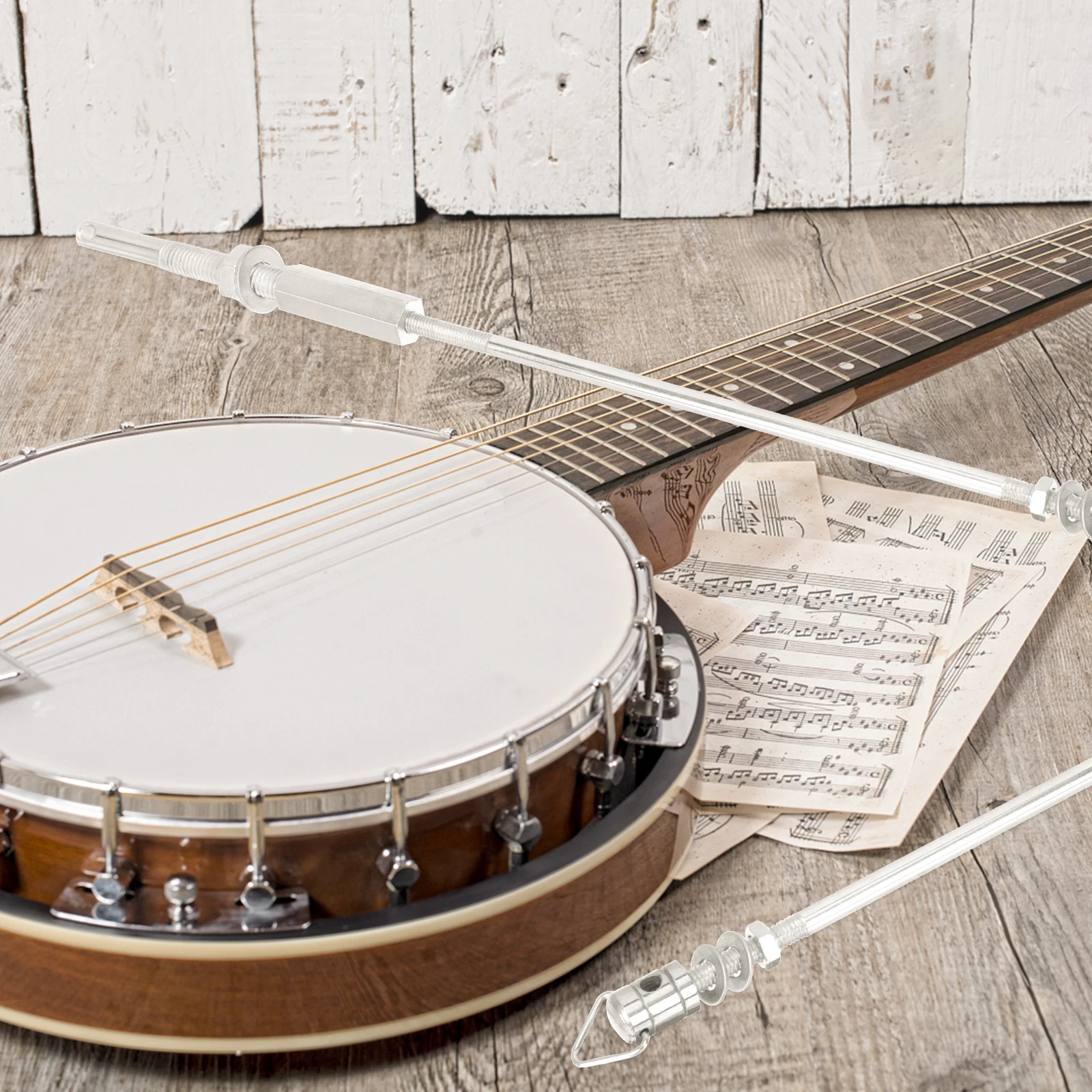 

Metal Banjo Truss Rod Professional Durable Smooth Surface Easy Installation Compact Banjo Universal Accessory Reliable