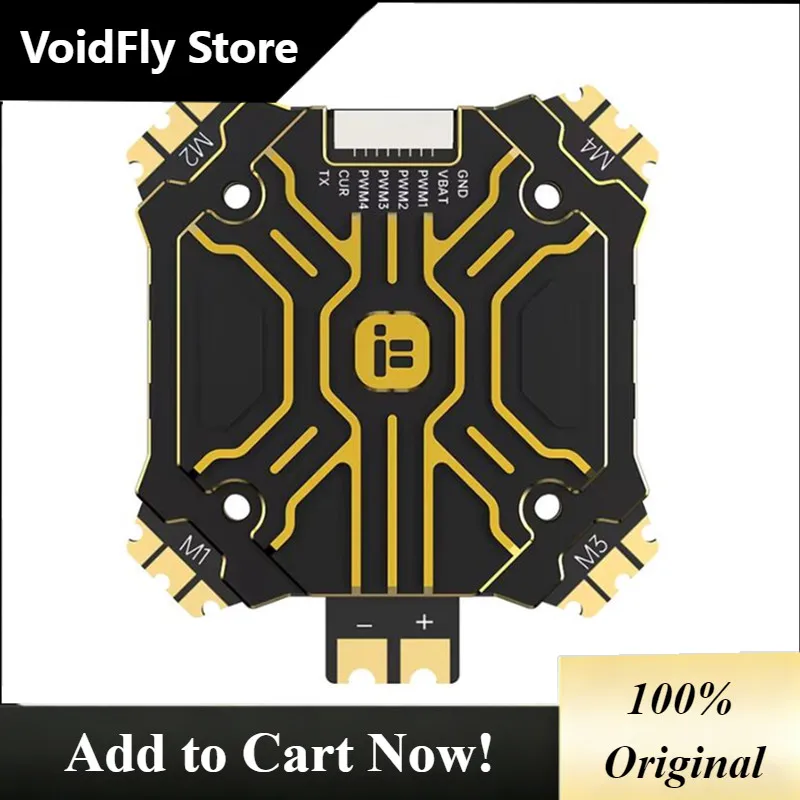 VoidFly iFlight BLITZ E80A E80 Pro 4-IN-1 ESC With CNC Alum Cover Or Without CNC Cover with 35x35mm Mounting Holes for FPV Parts