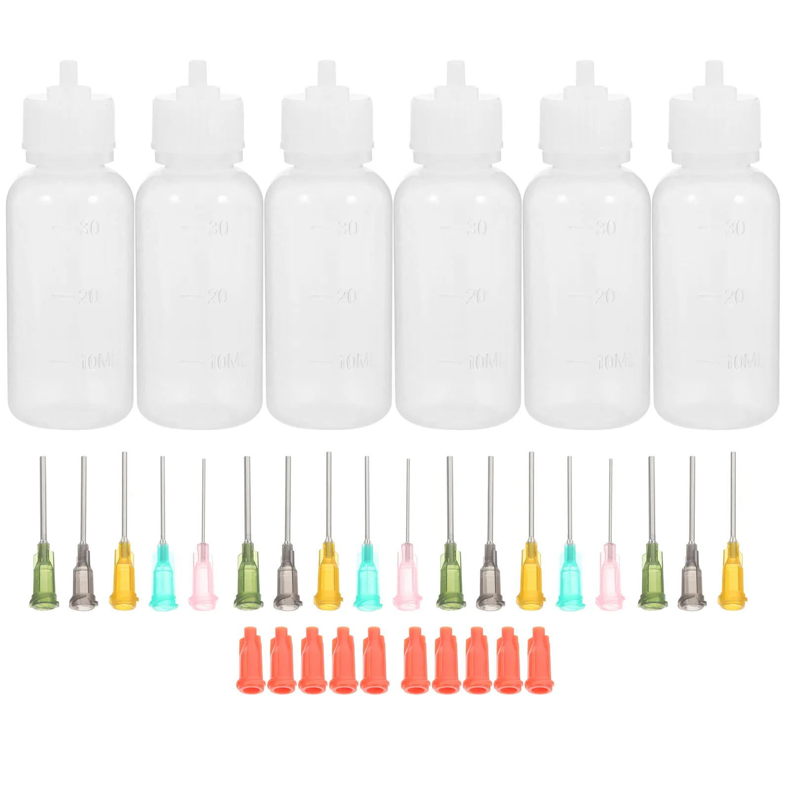 

Dispensing Bottle Set Craft Glue Bottles Manual Needle Tip Precision Squeeze Oil Reusable Plastic Household Applicator Bottle