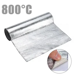 50x100cm Car Heat Protection Pad Film Heat Shield Insulation Hood Sound Deadener Protective  Motorcycle  Film Mat