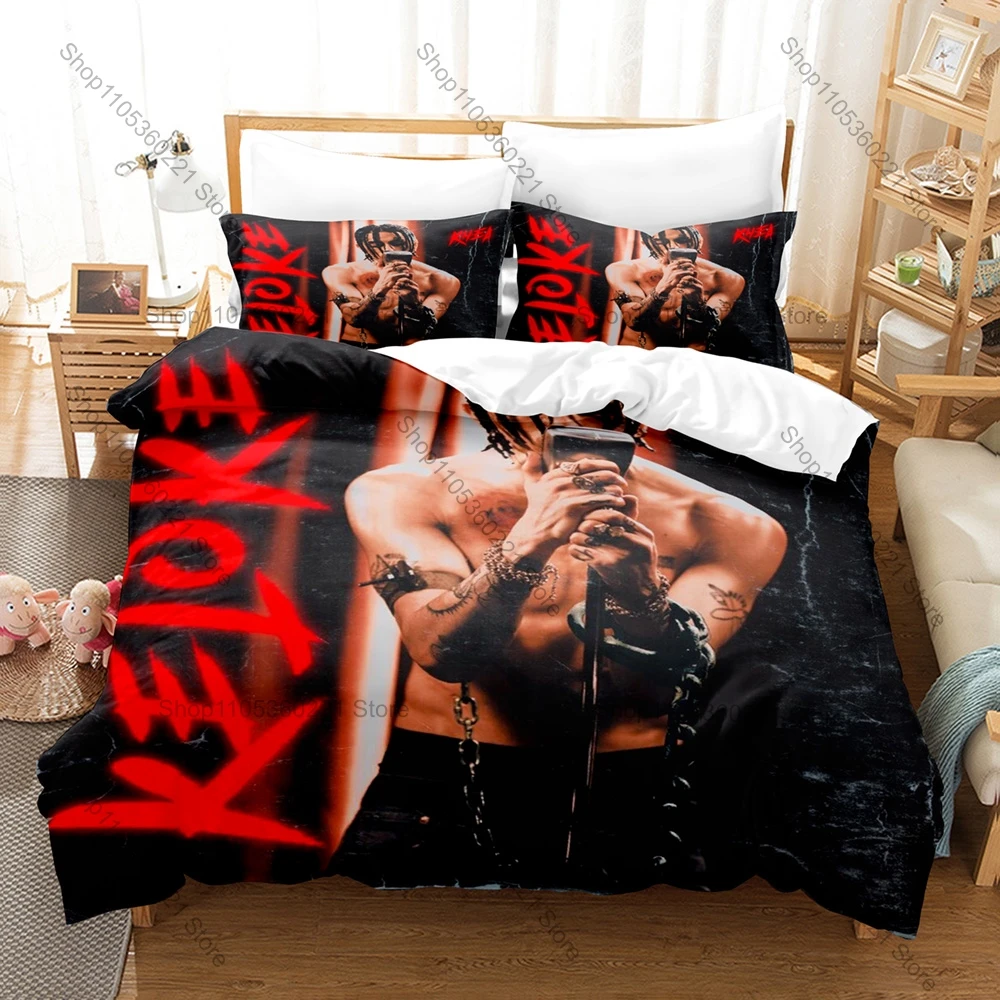 Argentine Latin Trap Artist Khea Serotonina Trapicheo EL DON Loca Viral Hit Collage Bedding Set 1 Duvet Cover + 2 Pillowcases
