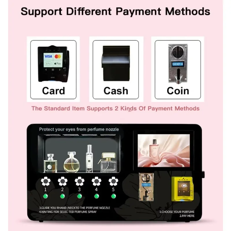FL Hot Sale Self Service Perfume Spray Vending Machine Wall Mount Touch Screen Fragrance Dispenser for Fashion Store