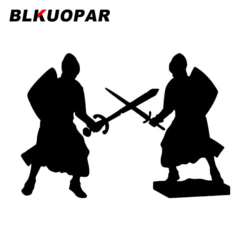 

BLKUOPAR меч Wielding War Knights автомобильные наклейки средневековья наклейки окклюзия царапины вырезанный мотоцикл лобовое стекло Стайлинг