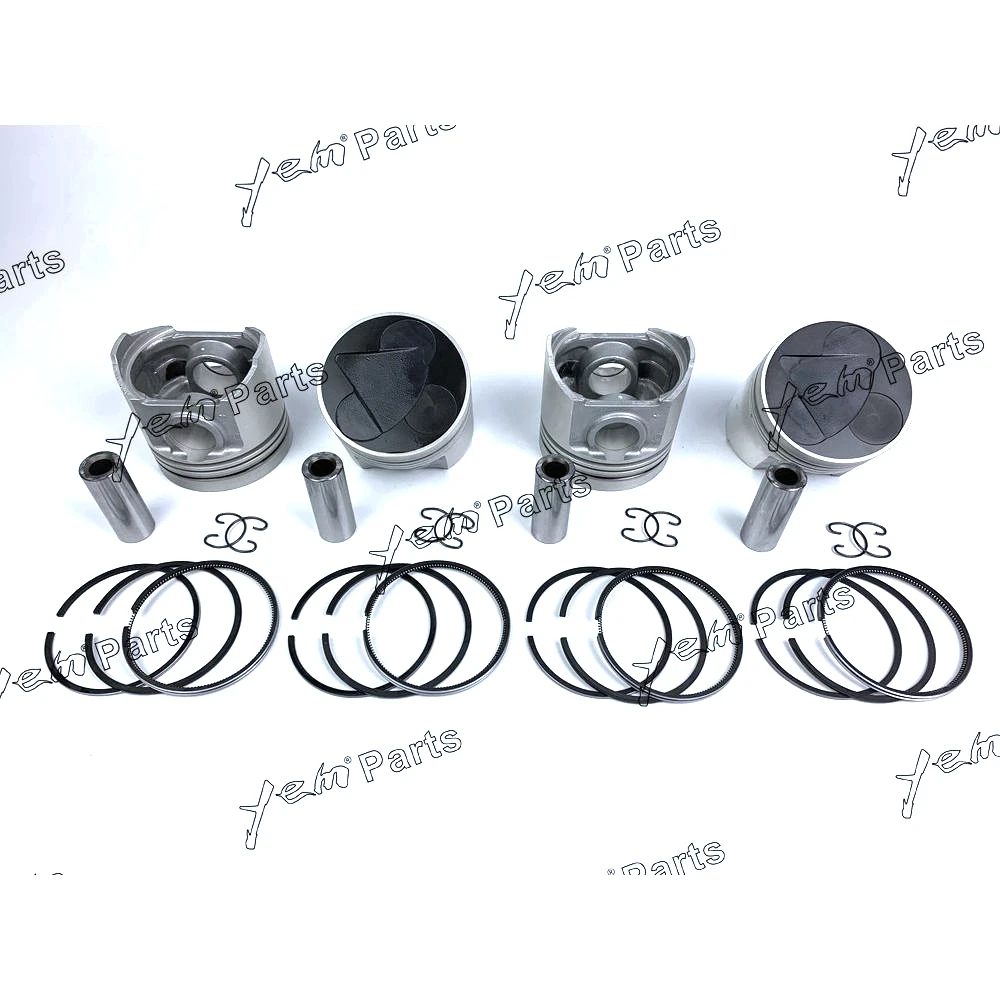 Hot Sell Piston + Ring Kit Set STD 98mm For Kubota V3300 (1C011-21110) x4 PCS Engine Parts