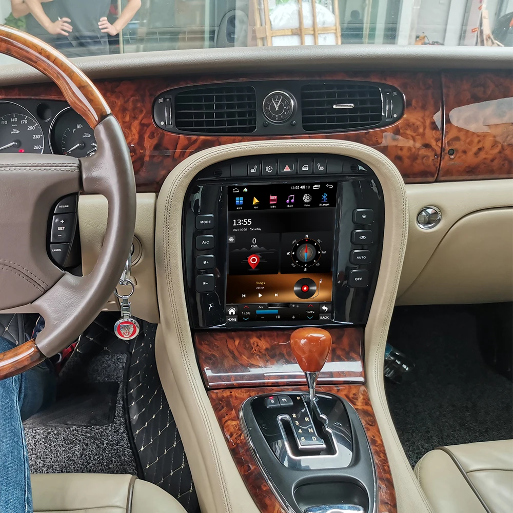 For Jaguar XJ X-TYPE S-TYPE 2004-2008 Android 13 8G256G Multimedia DVD Player Carplay GPS Navigation Touch Screen Car Radio