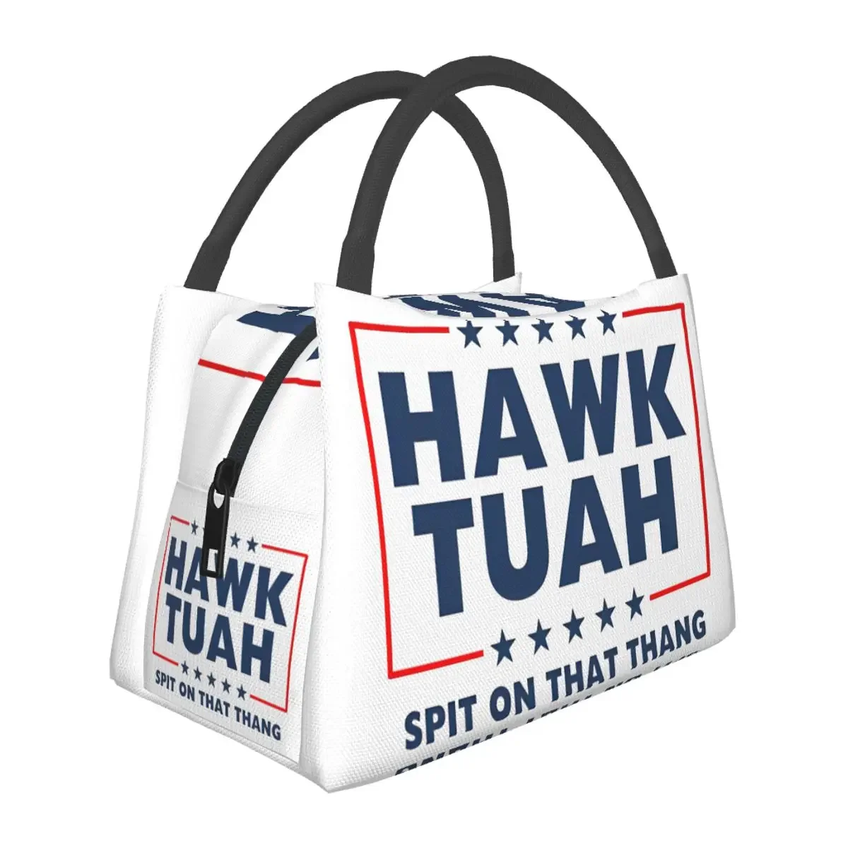 Lunch Bag Hawk Tuah Spit On That Thang 2024 Insulated Cooler Bags Waterproof Picnic Travel Canvas Lunch Box Handbags