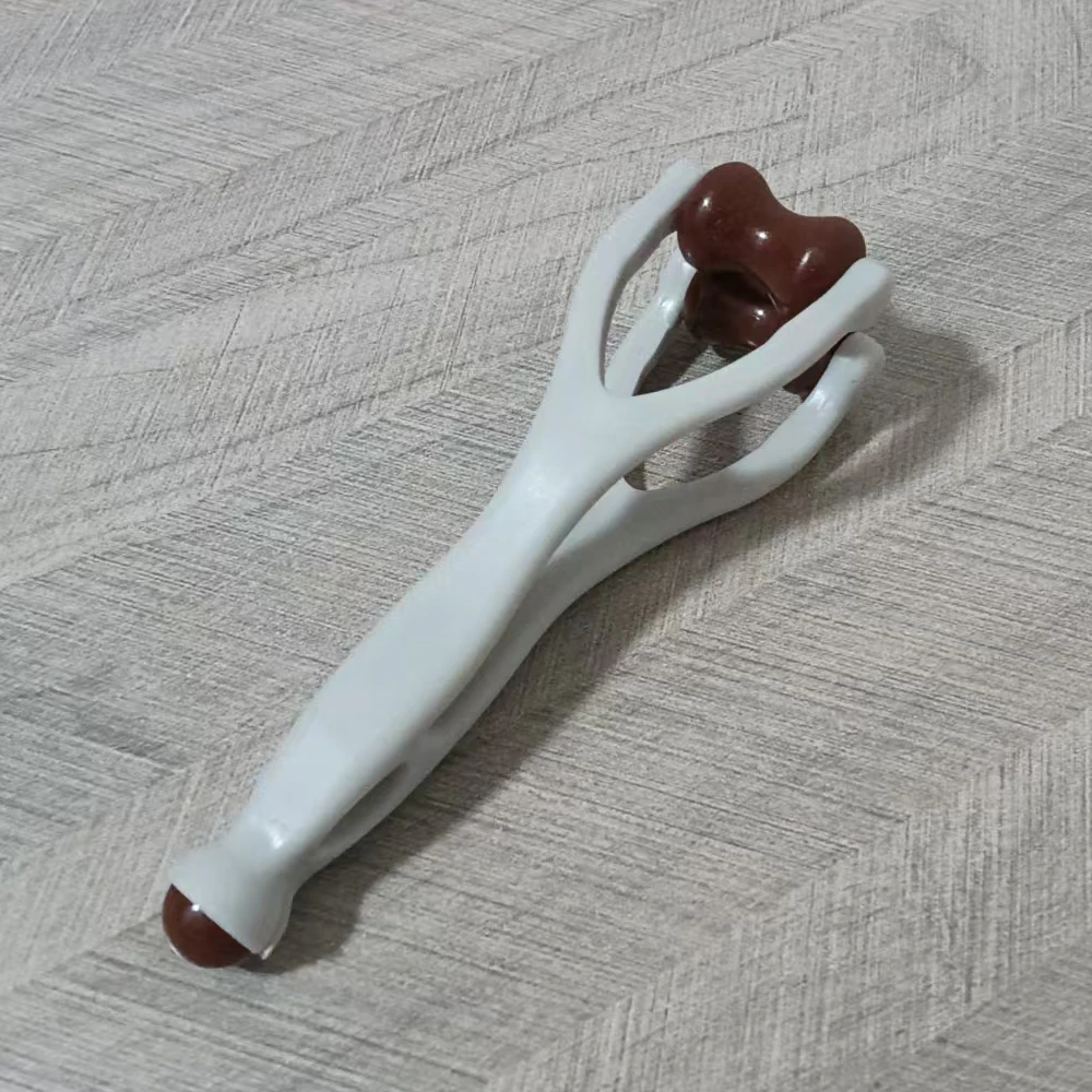 Masajeador de dedos con rodillo ergonómico para alivio de articulaciones y terapia de manos: herramienta de acupresión portátil con nodos en forma de hueso