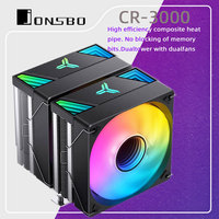 JONSBO CR-3000 7 HeatPipes Dual-Tower CPU Cooler Dual-Fan 120mm ARGB 5V CPU Radiator  For LGA1200 1700 1151 1150  AM5 AM4