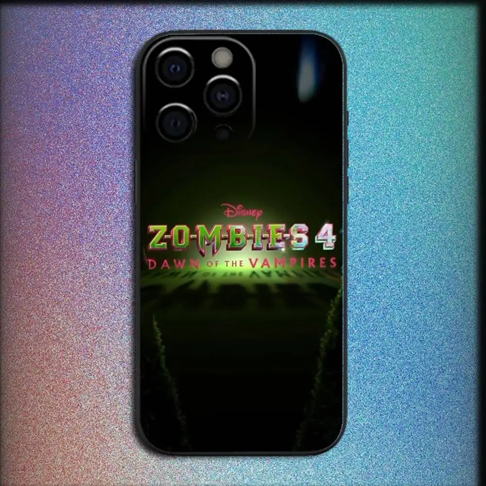 حافظة هاتف Z-Zombies 4 لهاتف iPhone 16,15,14,13,12,11,Pro,XS,Max,XR,Plus,E,SE4,غطاء أسود صغير مقاوم للصدمات