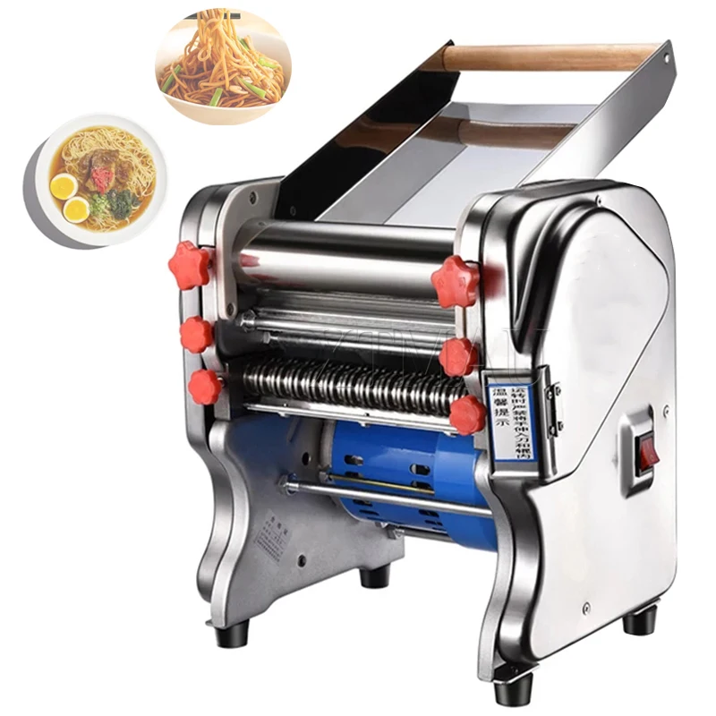 Pasta Dumpling Maker Machine Upgrade-Full Stainless Steel Electric Noodle Machine For Commerical/Home Manual Dough Laminator Bar