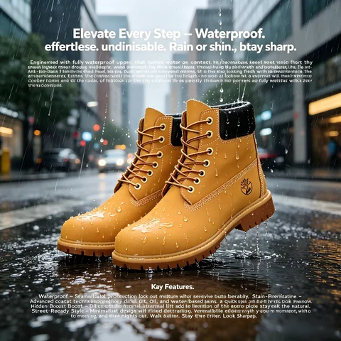 Bottes montantes pour hommes, chaussures en cuir haut de gamme pour femmes, bottes de randonnée antidérapantes à lacets, imperméables et antidérapantes pour l'extérieur