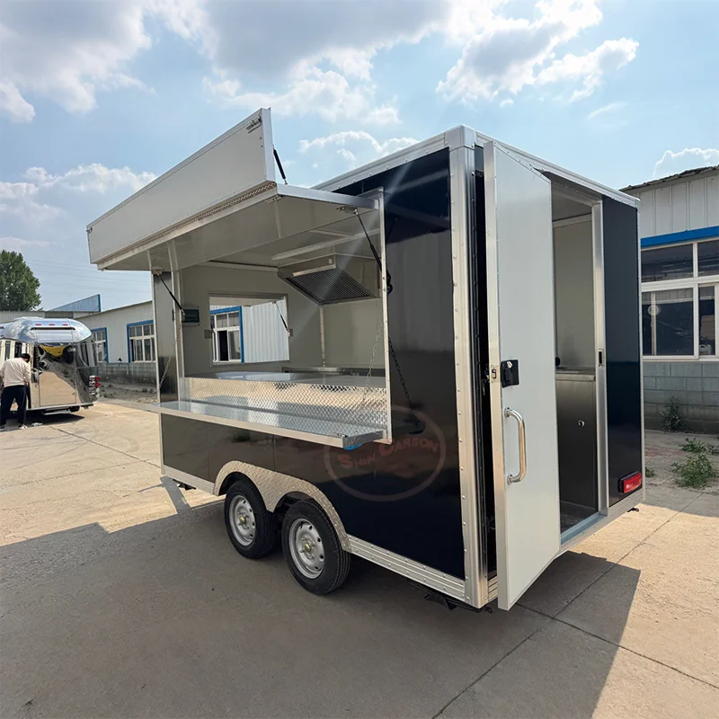 

Mobile Food Trucks for Sale Caterer Truck Coffee Ice Cream Hotdogs Chips BBQ Concession Trailer Food Truck