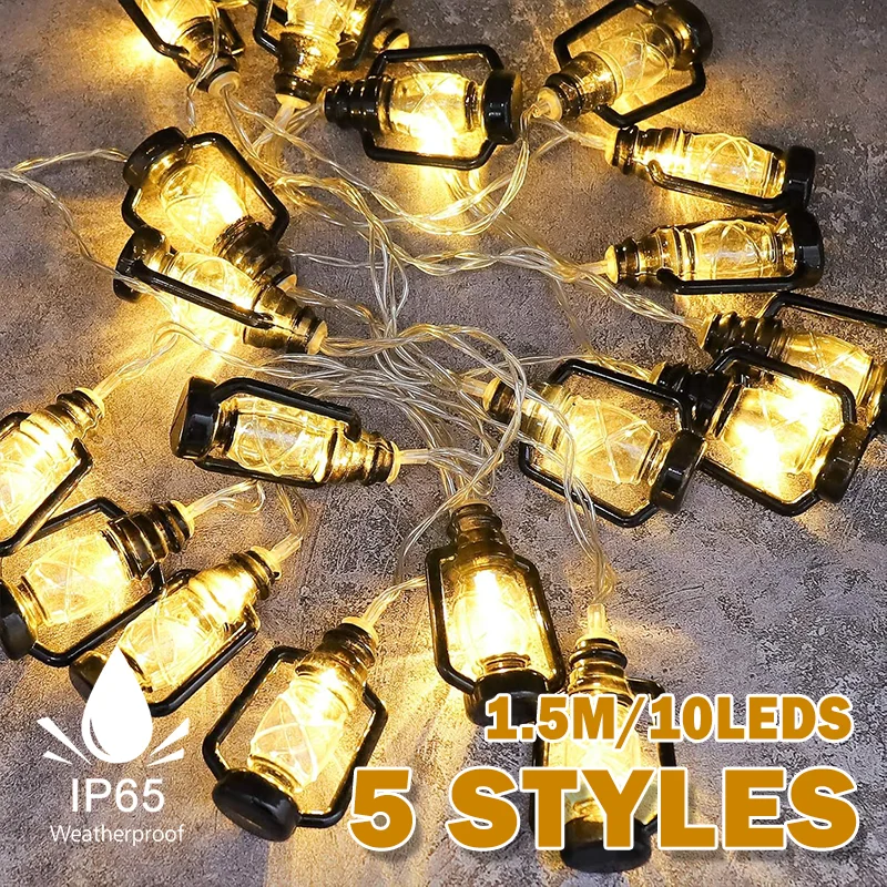 Ramadan Decoration 2026 Star Moon String Lights Eid Mubarak Tabletop Tree Islamic Muslim Home Decor Supplies