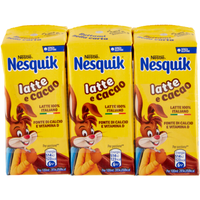 Cocoa Milk Drink Latte E Cacao Nesquik 3x180ml - Nestle