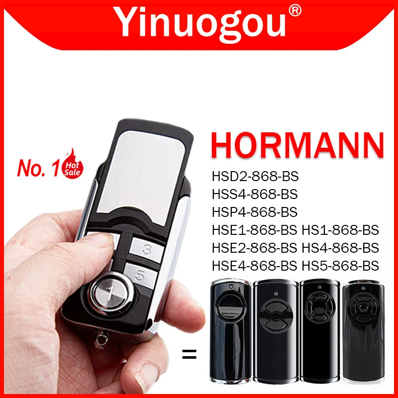 For HORMANN Bisecur 868MHz Remote Control Compatible With HORMANN HSE1 HSE2 HSE4 HS1 HS4 HS5 HSD2 HSP4 868 BS Garage Door Opener