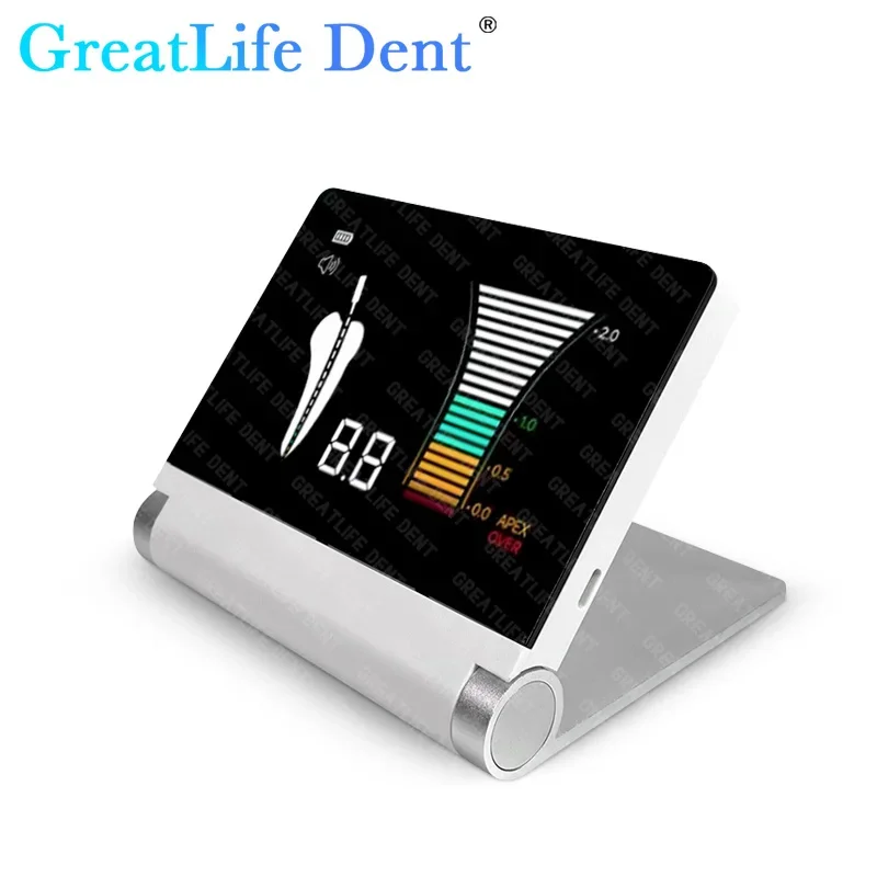 GreatLife Dental Apex Locator With Clear Screen Displaying Root Canal Measurements Dentist Precise Endodontic Treatment Tool