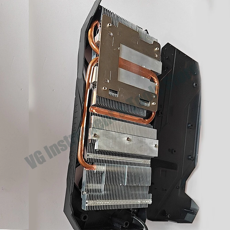 Suitable for Gigabyte RTX 2070 Dual Fan Cooler Assembly + Backplate (90% New) Core Hole Spacing: