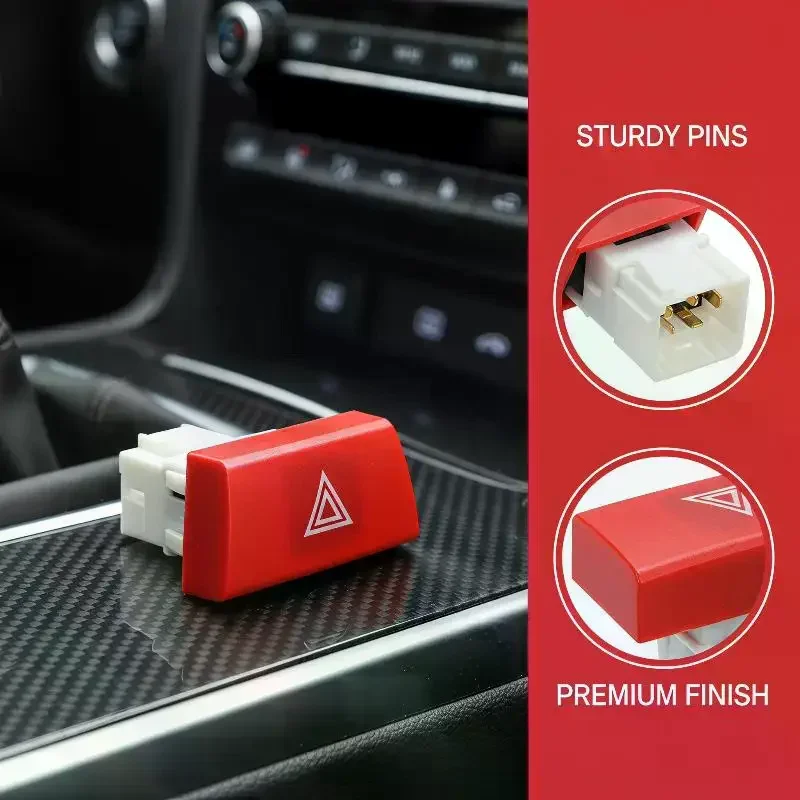 Car Hazard Light Warning Switch Control Button 6490.NG Warning Hazard Light Emergency Switch Warning Emergency Lamp Switch