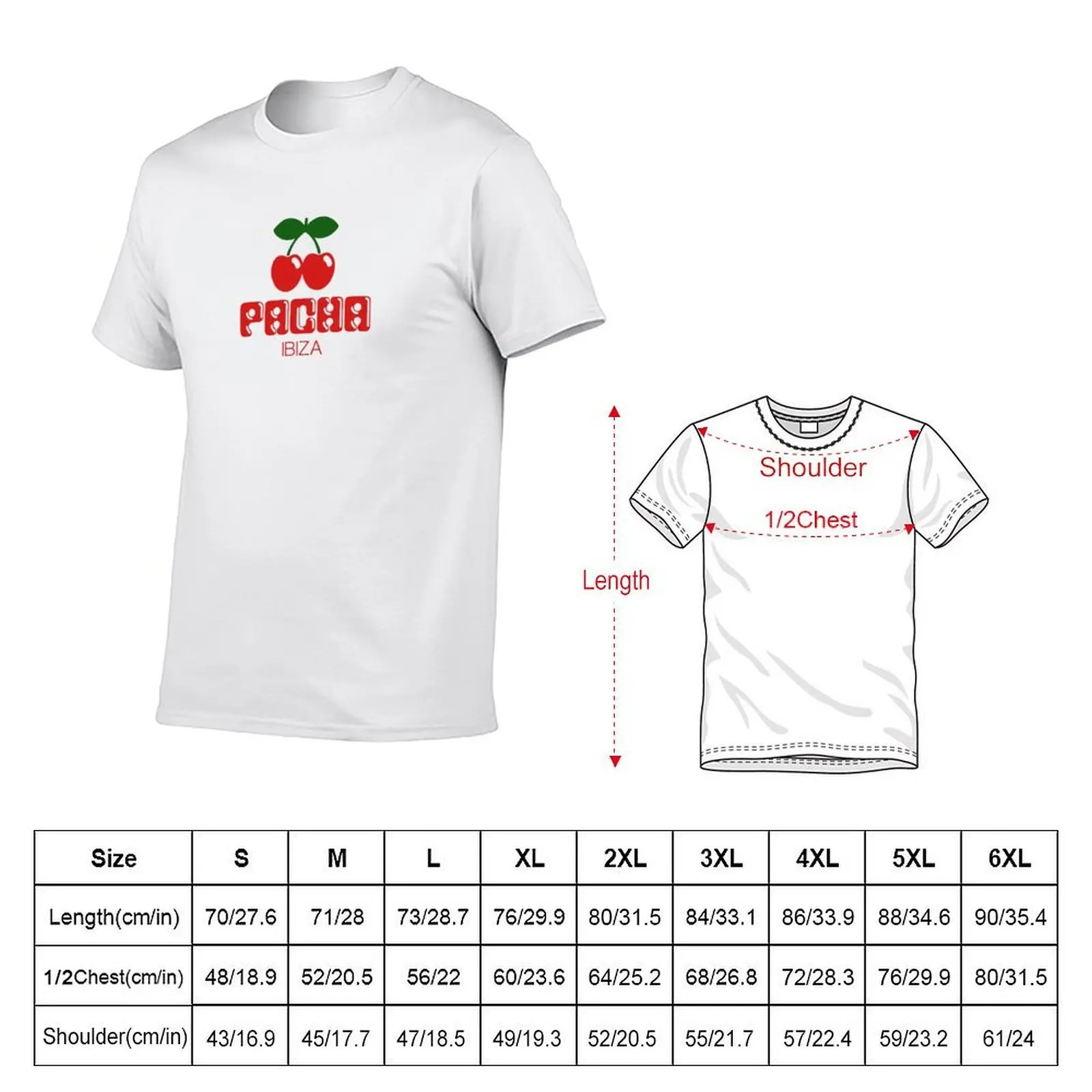 Pacha Ibiza T-Shirt Techno T-Shirt Rave T-Shirt Party t shirts for man pack cotton t shirt personalised