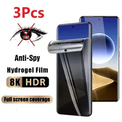 3Pcs Privacy Hydrogel Film For Samsung Galaxy A54 A34 A24 A14 A04 E A04S A13 4G Anti Glare A23 A33 A53 A73 5G A15 A25 A35