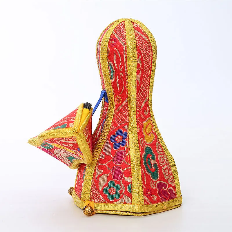 Durable Tibetan Vajra Bell Cover Set Thick Hard Protective Case for Five Pronged Dorje