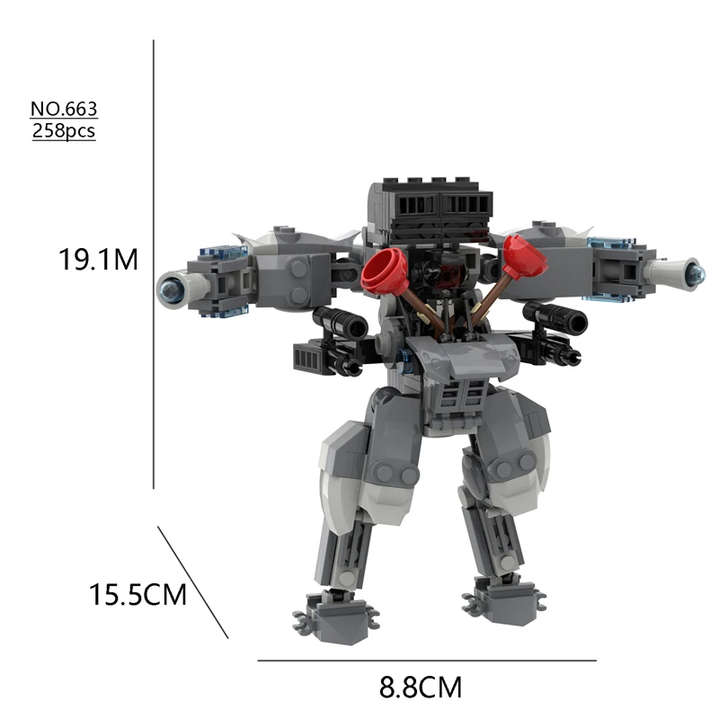 Skibidi Toilet The Audio Man and Camera Titan Man Speakerman Moc Building Blocks For lego Toys DIY Bricks Toy Set