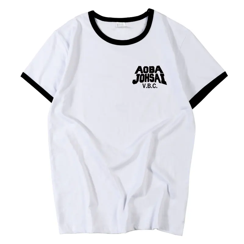 Aoba-Camiseta de Johsai Vbc para hombre y mujer, uniforme de escuela secundaria, Anime, Voleyball Club, Cosplay, Manga janpanesa, Unisex