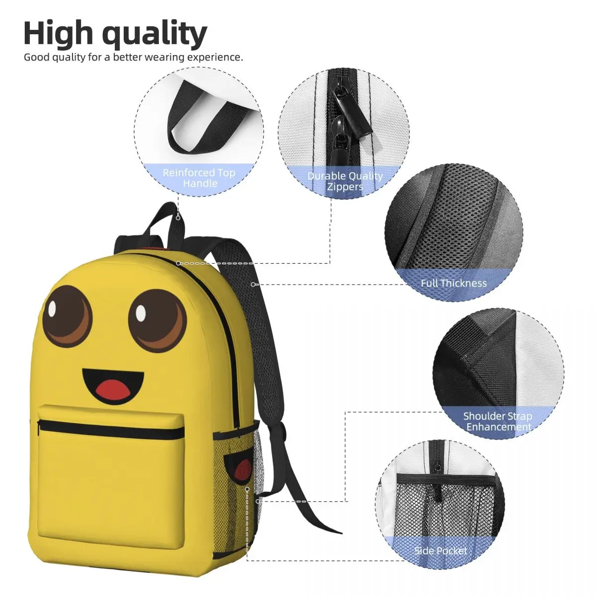 Peely Victory Royale Banana Backpack Daypack Large Capacity Kids BookBag School Bag Shoulder Bags for Men Women