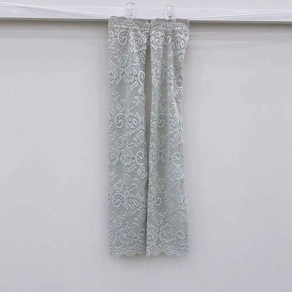 

Anti-UV Lace Ice Silk Sleeves UV Insulation Long-sleeved Glove Sunscreen Sleeve Sun Protection Arm Covers Cycling Gloves Women