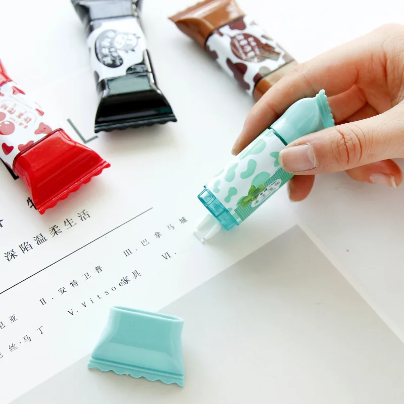 5pcs Kawaii Candy Decorative Correction Tape Diary Stationery School Supply Stationery Office Tools Sticker Corrector Stationery
