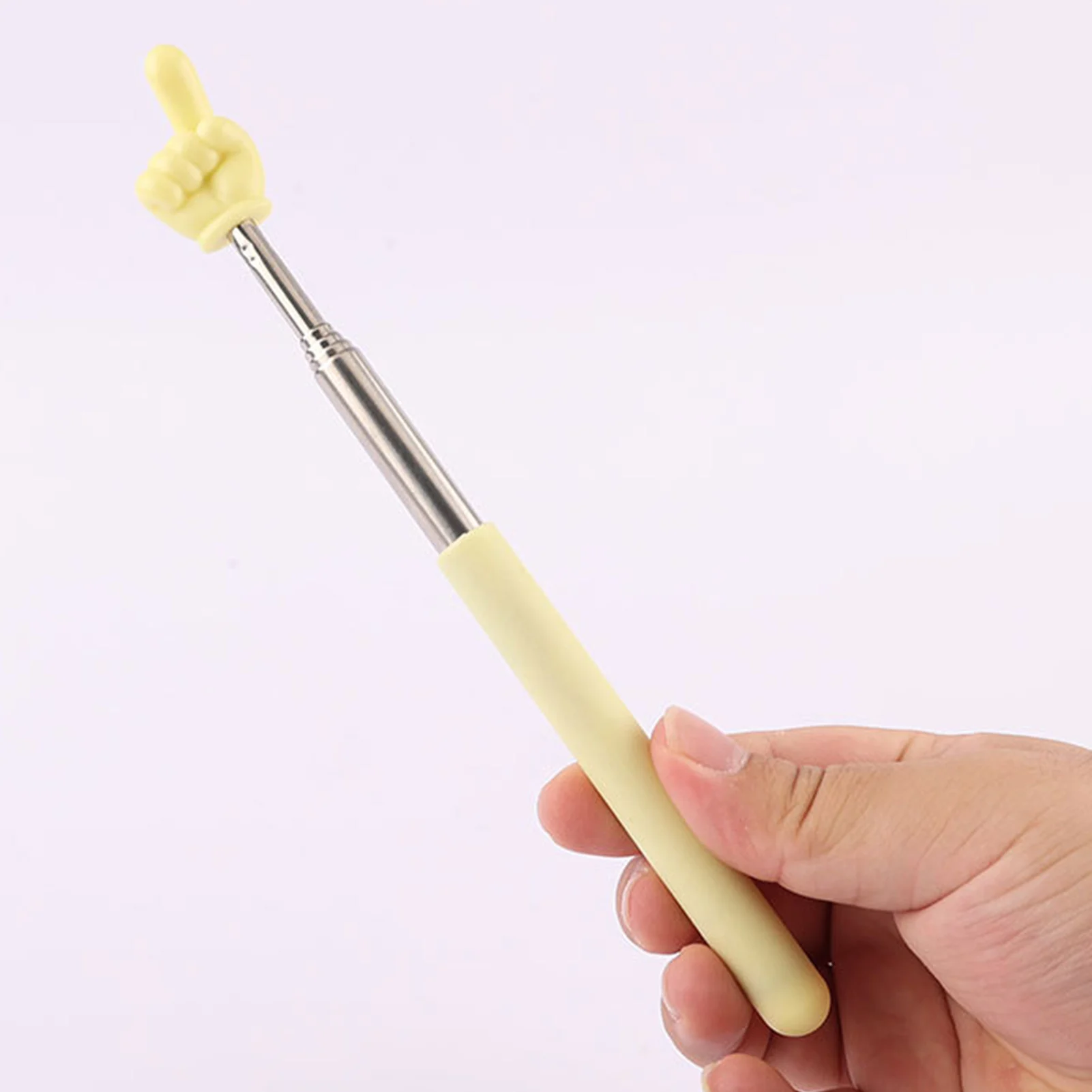 Plástico Telescópico Professores Ponteiro, Dedo Dobrável, Apontando Vara para Elementary School Kindergarten, 68cm