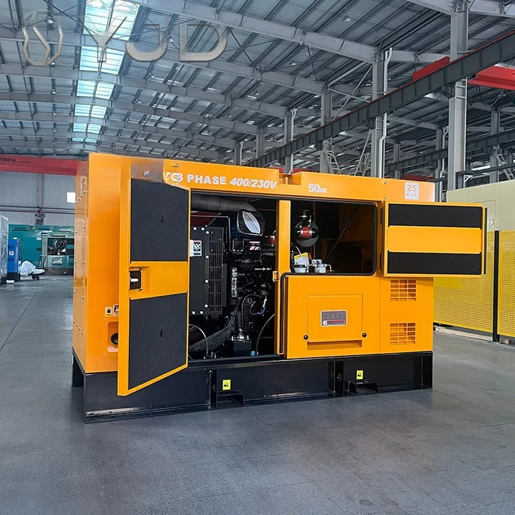 Cheap 20kW 25kVA Soundproof Diesel Generator Set with Cumins 4B3.9-G2 Water Cooled for Office Shop Backup Power