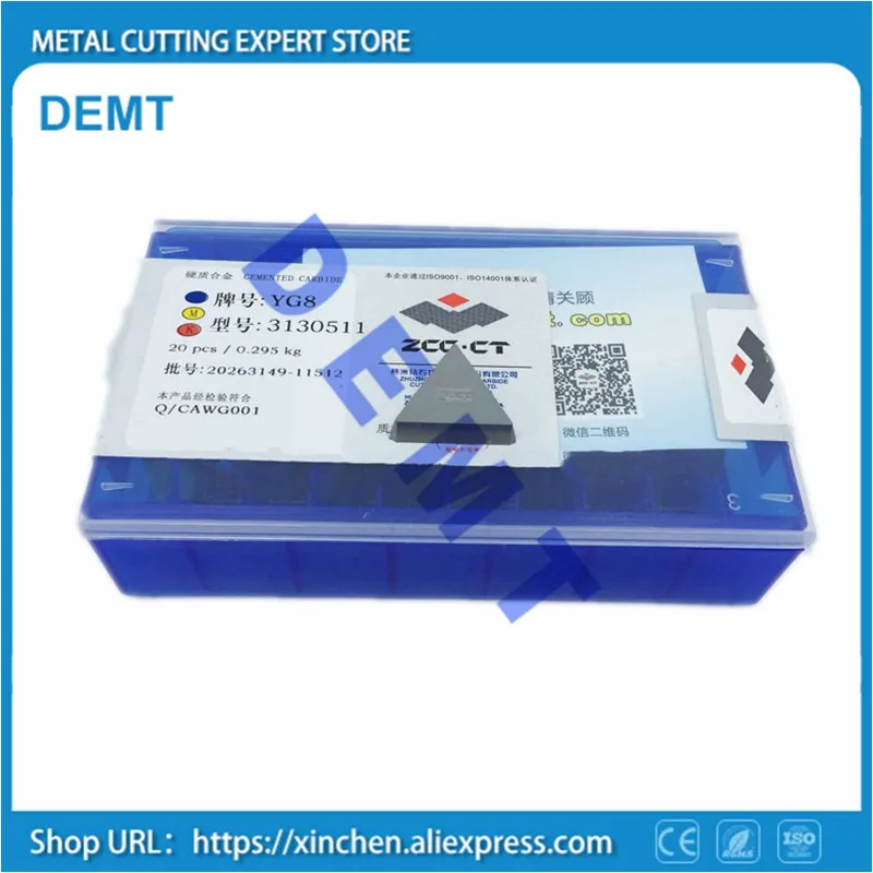 Tcc Yt14 Yt15 Yt5 w1 Inserção de Carboneto Lâmina Triangular Fresadora Processamento de Aço Aço Inoxidável 20 Peças de Alta Qualidade Zcc.ct
