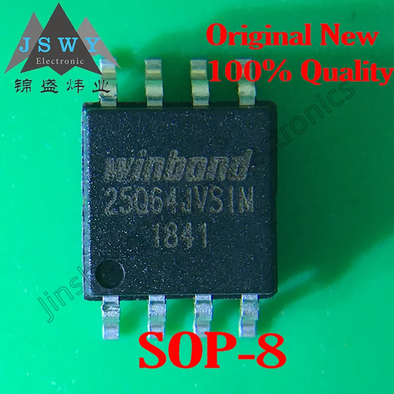 

(5-10PCS) W25Q64JVSSIM Silkscreen 25Q64JVSSIM SOP-8 SPI Serial Flash Memory Chip/Imported/Original/In Stock/Quick Shipment