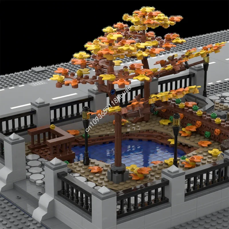 1983 stks MOC MB15 City Park City Bouwstenen Kerstcadeau Educatief Architectonisch constructiemechanica speelgoed